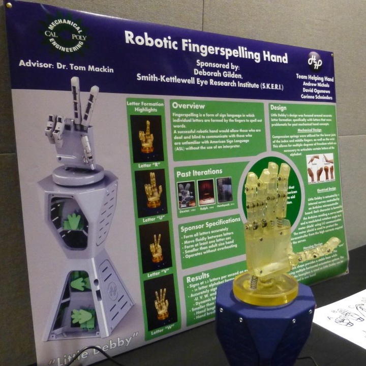 Picture of the robotic fingerspelling hand