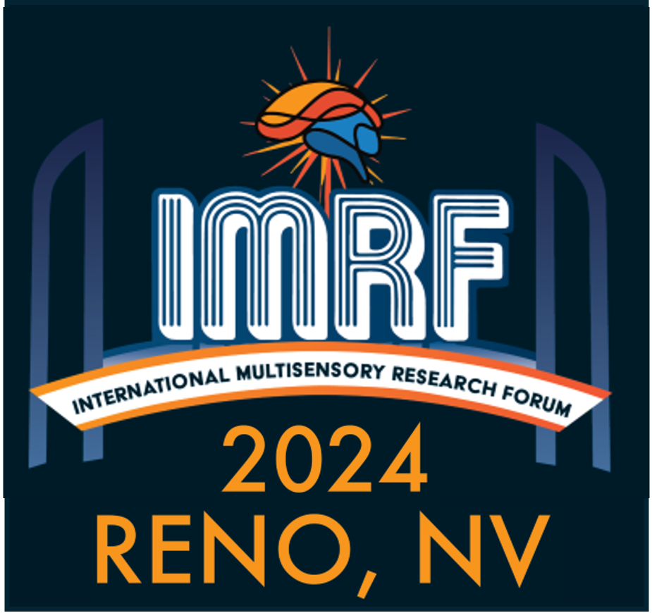 IMRF 2024 logo saying International Multisensory Research Forum 2024, Reno, NV